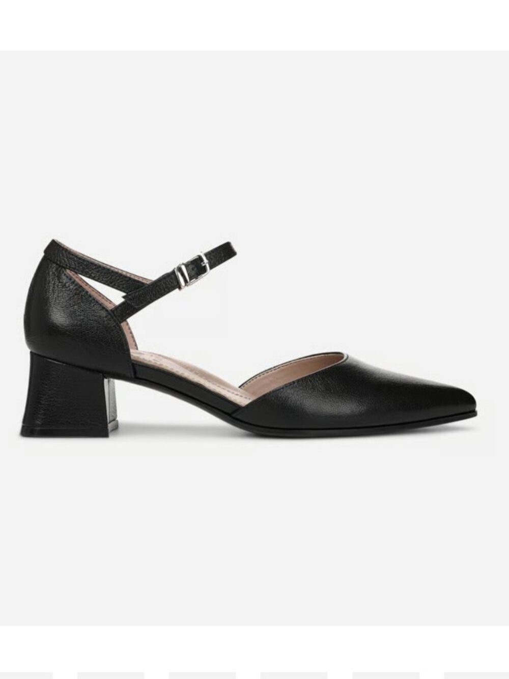 Naturalizer Maddox Strappy Pump, Brand New, Black Leather, Size 6